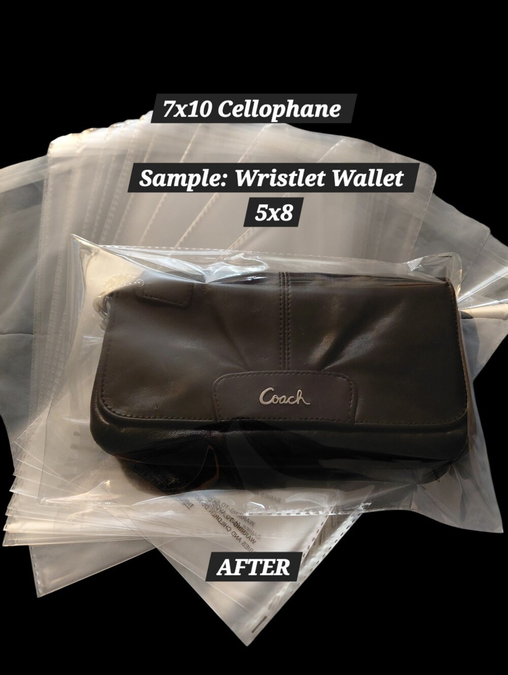 15ct. 7x10 Cellophane Bag With Suffocation Warning - Picture 4 of 5
